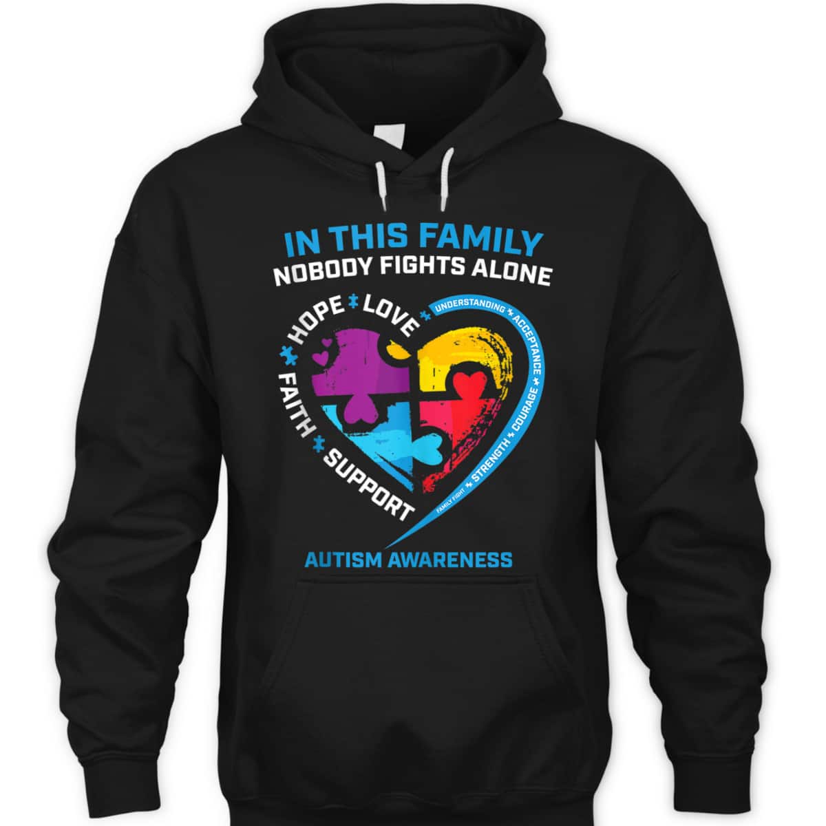 Son Daughter Mom Dad Family I Wear Blue Autism Awareness T-Shirt Son Daughter Mom Dad Family I Wear Blue Autism Awareness T-Shirt