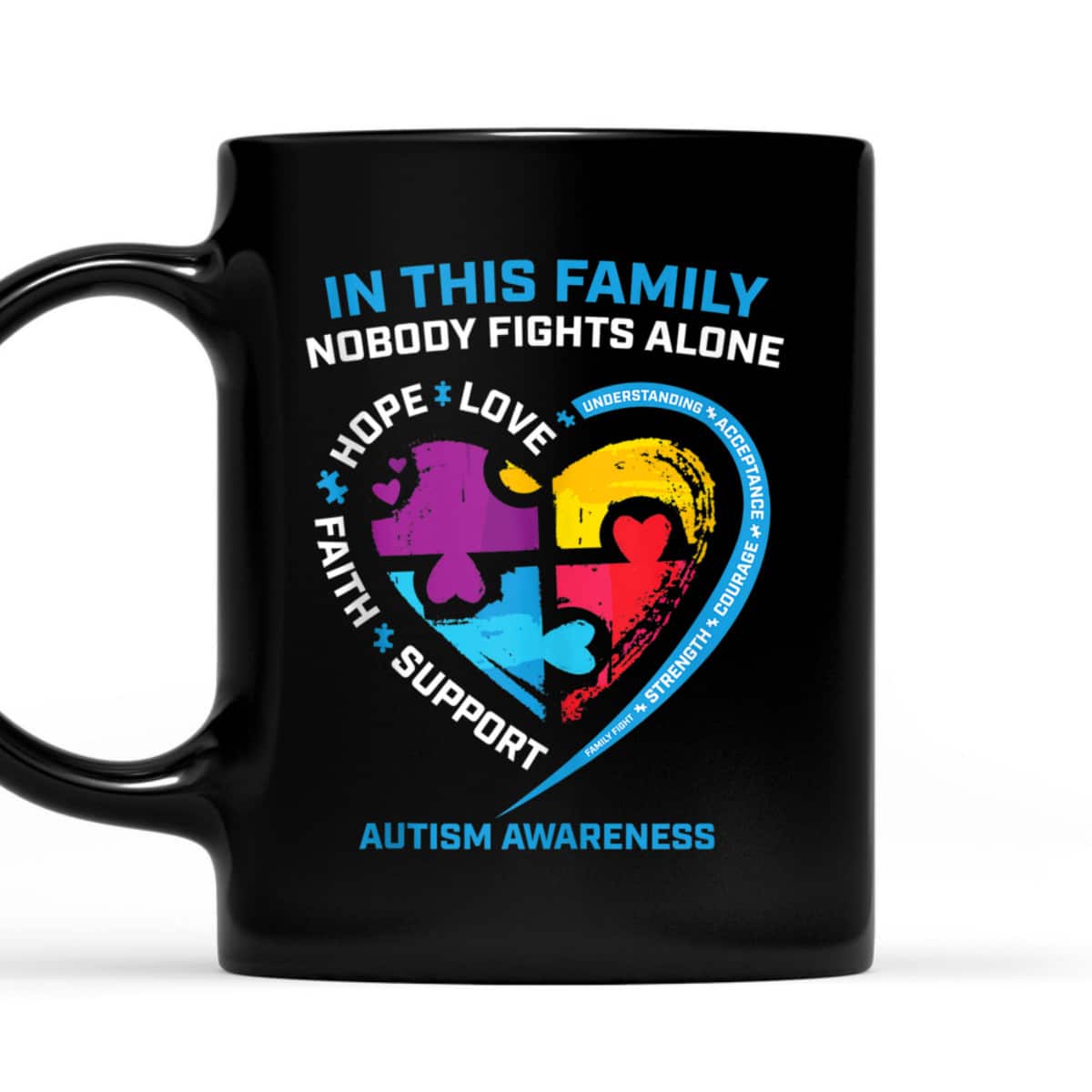 Son Daughter Mom Dad Family I Wear Blue Autism Awareness T-Shirt Son Daughter Mom Dad Family I Wear Blue Autism Awareness T-Shirt