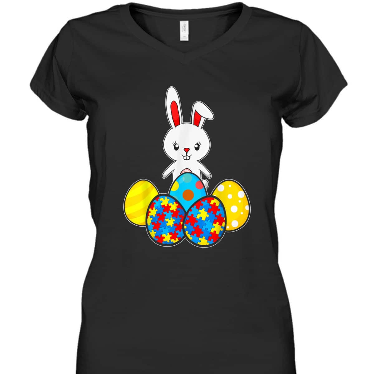 Autism Awareness Puzzle Easter Bunny Eggs Funny Gift T-Shirt Autism Awareness Puzzle Easter Bunny Eggs Funny Gift T-Shirt