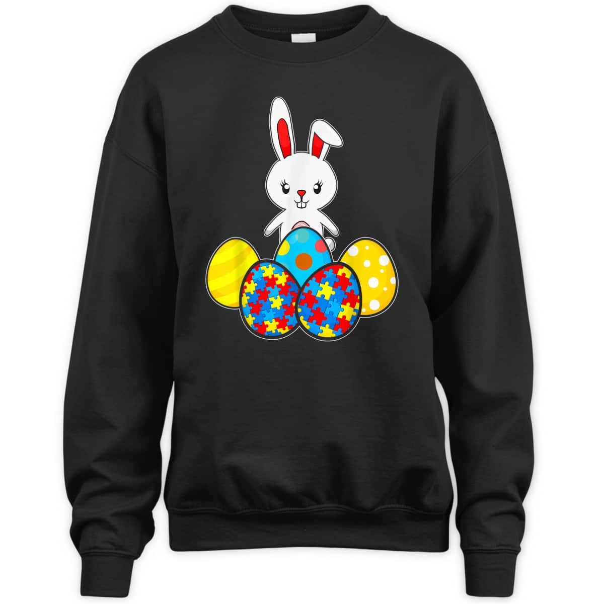 Autism Awareness Puzzle Easter Bunny Eggs Funny Gift T-Shirt Autism Awareness Puzzle Easter Bunny Eggs Funny Gift T-Shirt