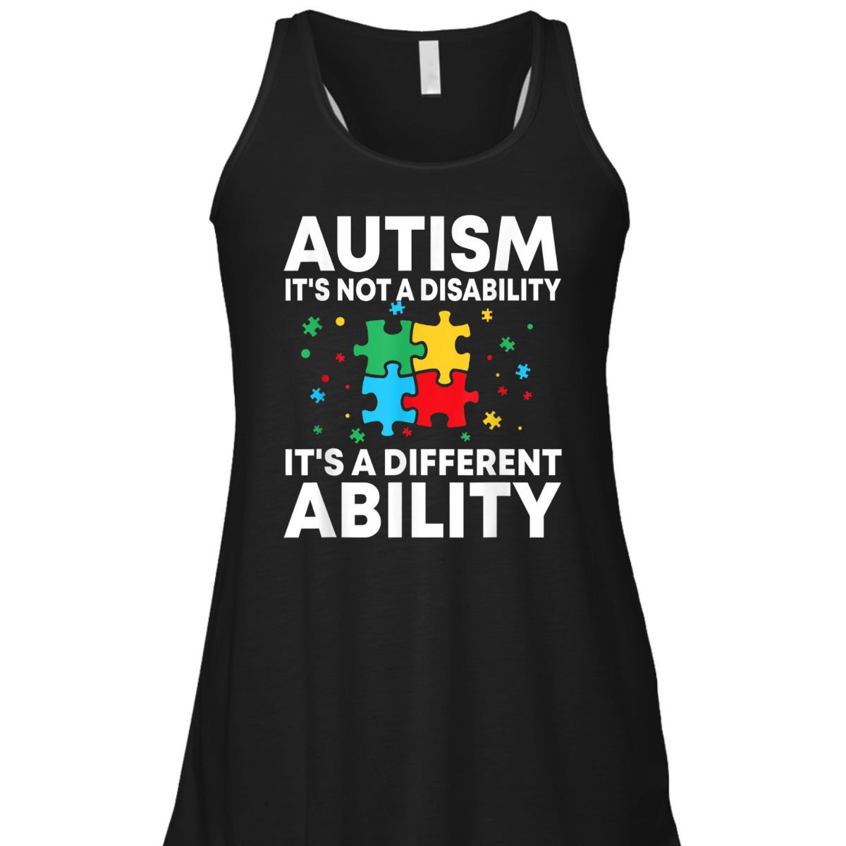 Autism Is Not A Disability It's A Different Ability Autism Puzzle T-Shirt Autism Is Not A Disability It's A Different Ability Autism Puzzle T-Shirt