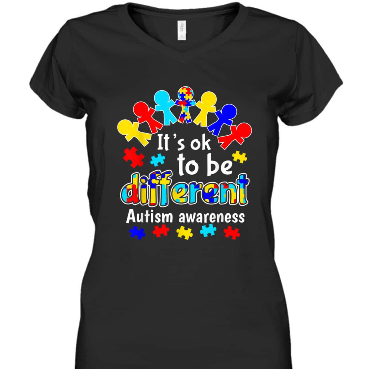It's Ok To Be Different Autism Awareness T-Shirt