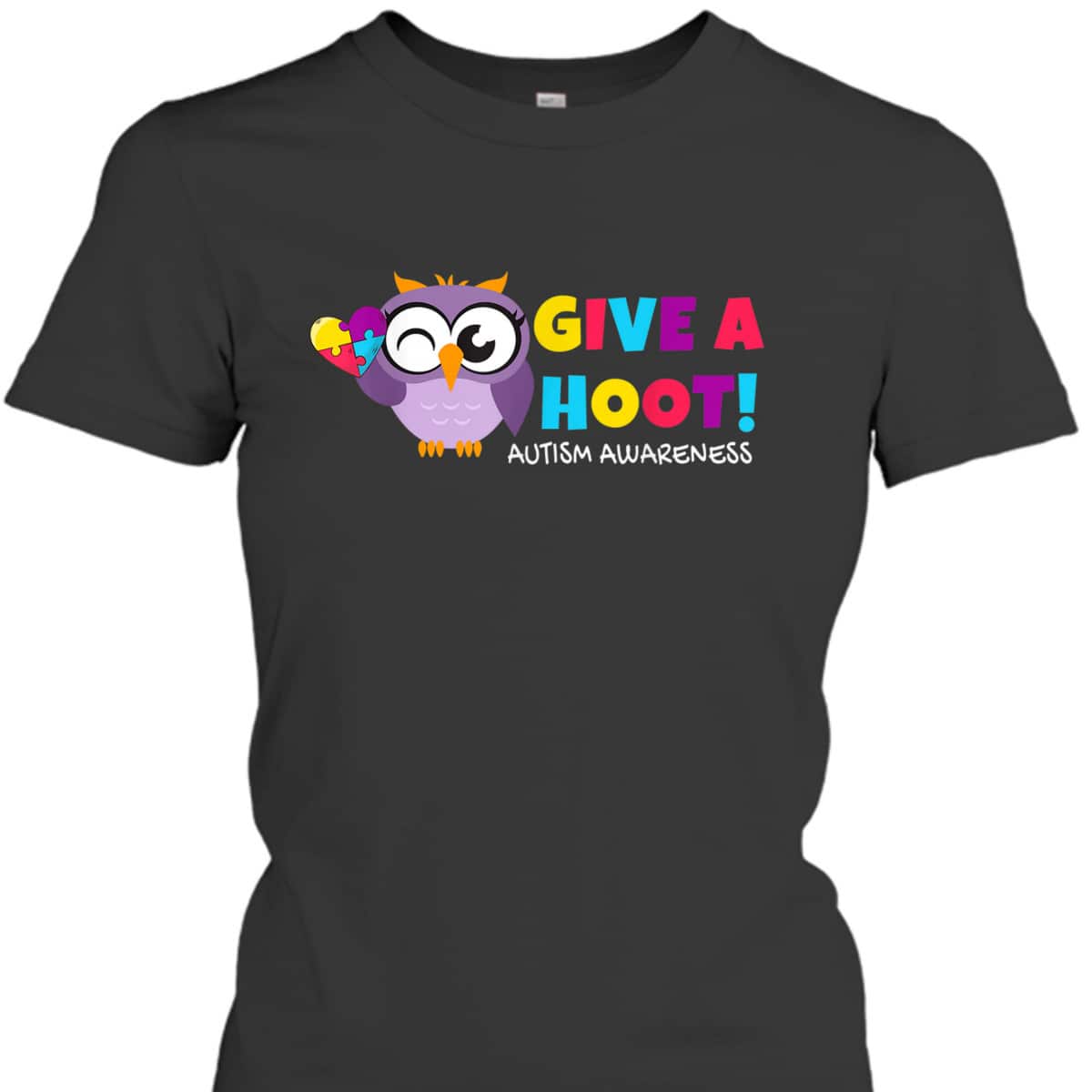 Autism Owl Autism Awareness Give A Hoot T-Shirt