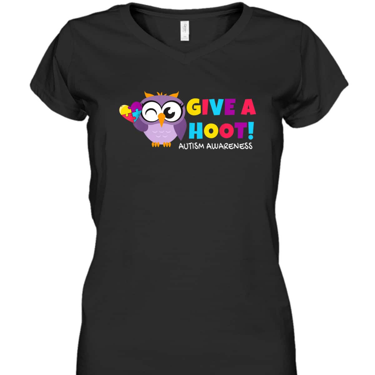 Autism Owl Autism Awareness Give A Hoot T-Shirt