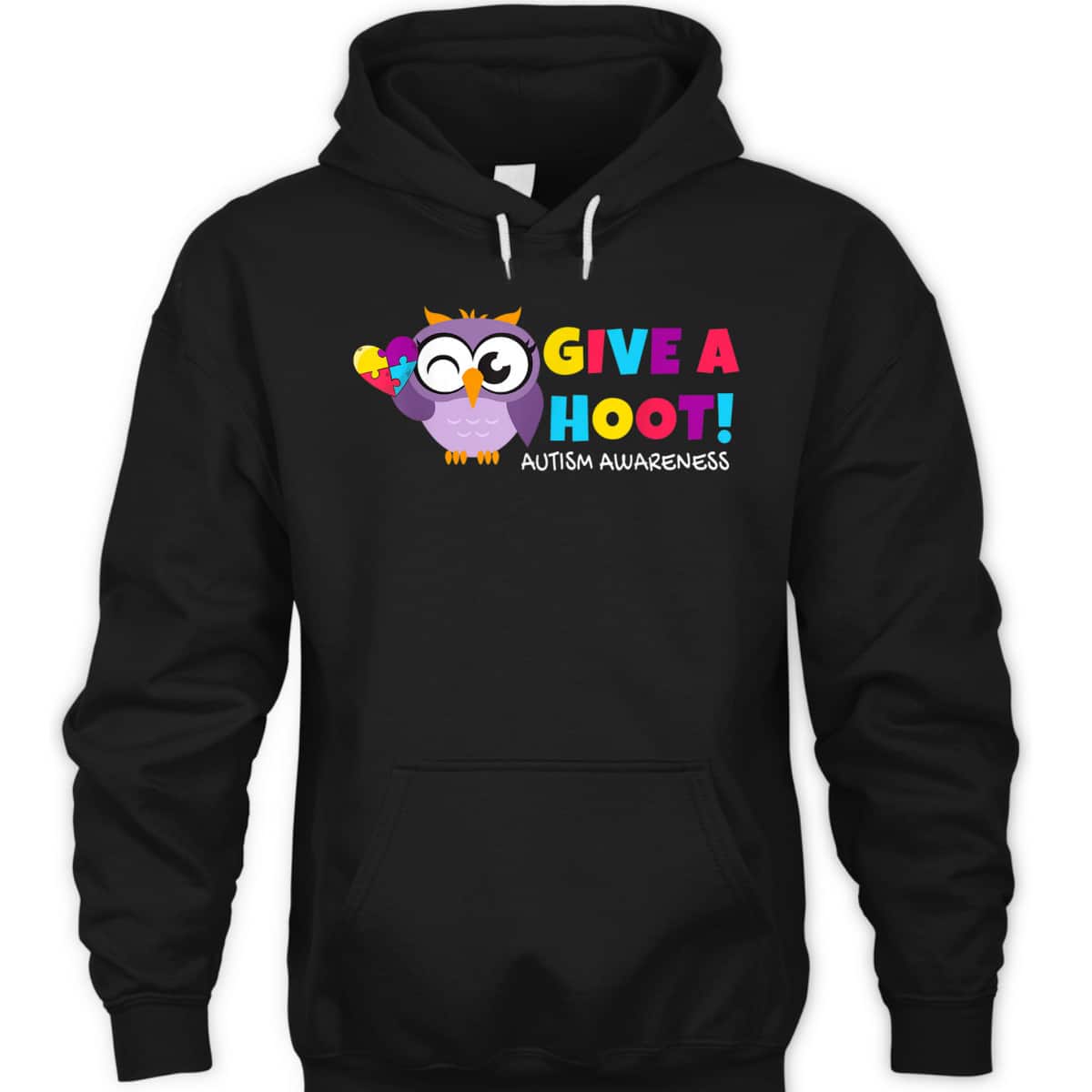 Autism Owl Autism Awareness Give A Hoot T-Shirt Autism Owl Autism Awareness Give A Hoot T-Shirt