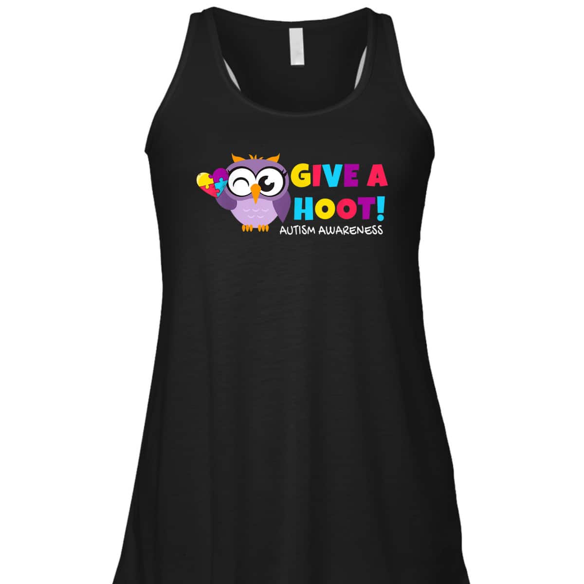 Autism Owl Autism Awareness Give A Hoot T-Shirt Autism Owl Autism Awareness Give A Hoot T-Shirt