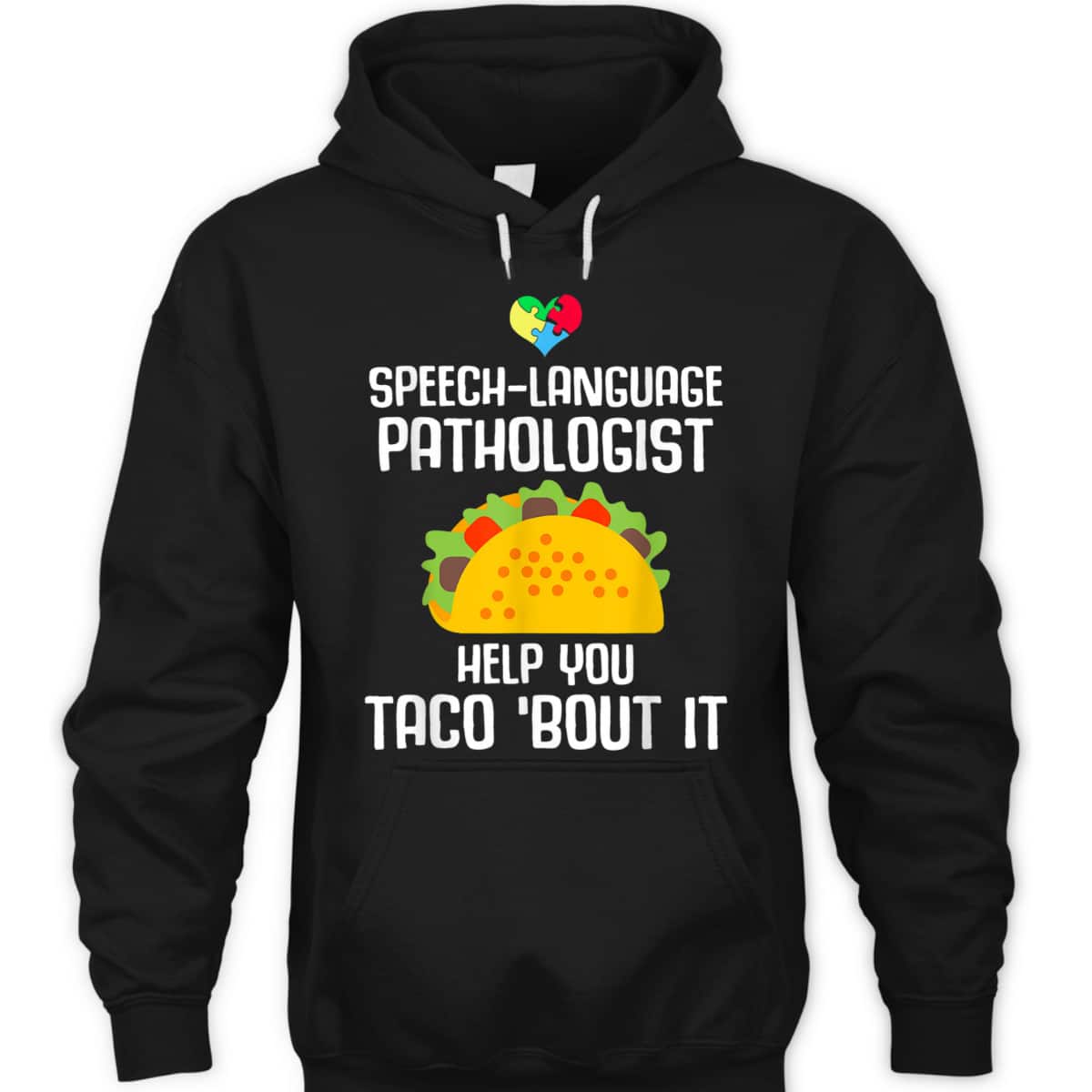 Speech Pathology Therapy Taco Autism Awareness Month T-Shirt