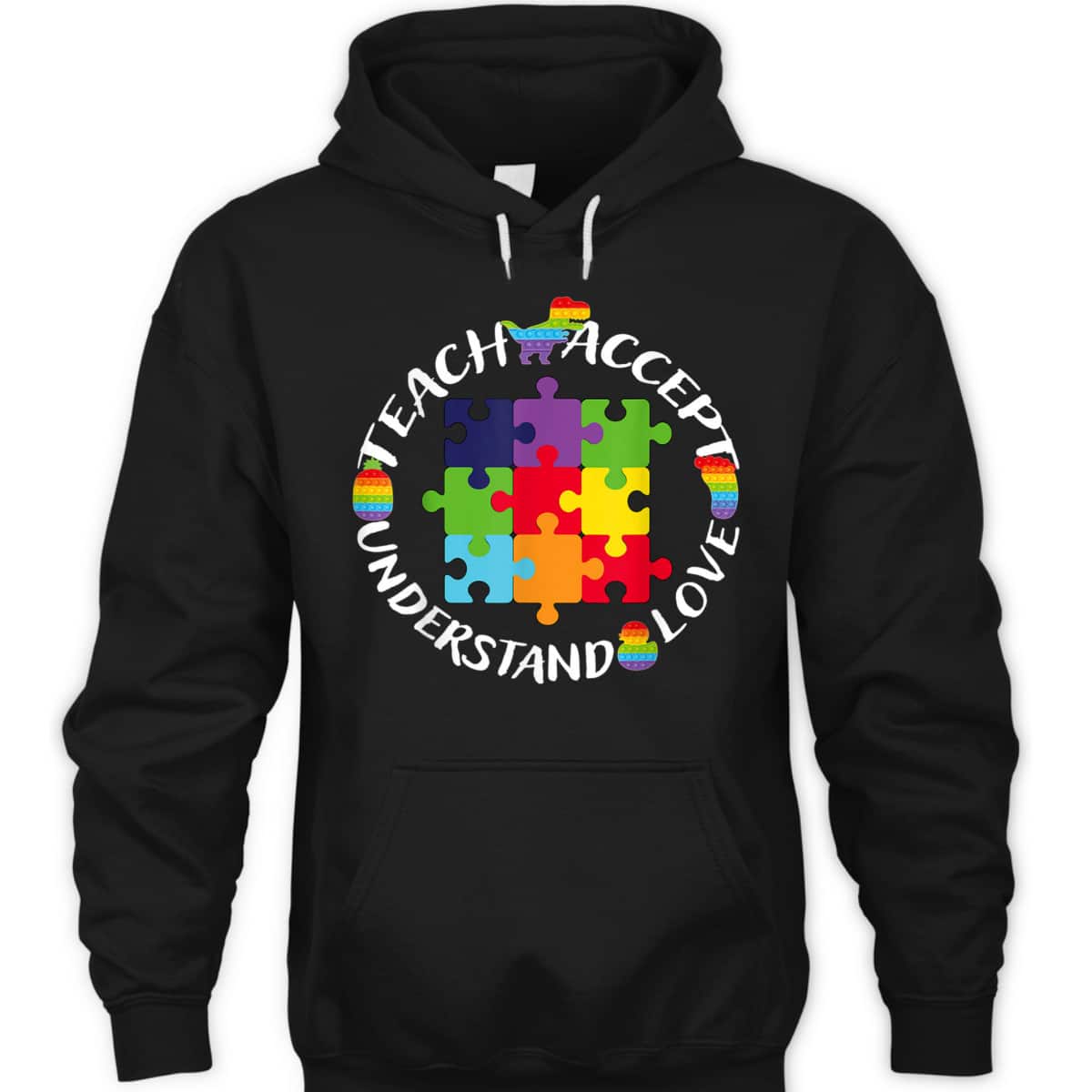Teach Accept Understand Love Autism Awareness Teacher Puzzle T-Shirt Teach Accept Understand Love Autism Awareness Teacher Puzzle T-Shirt