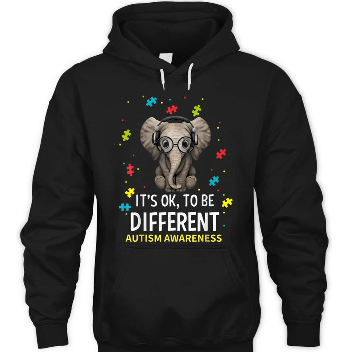It's Ok To Be Different Autism Awareness Elephant T-Shirt