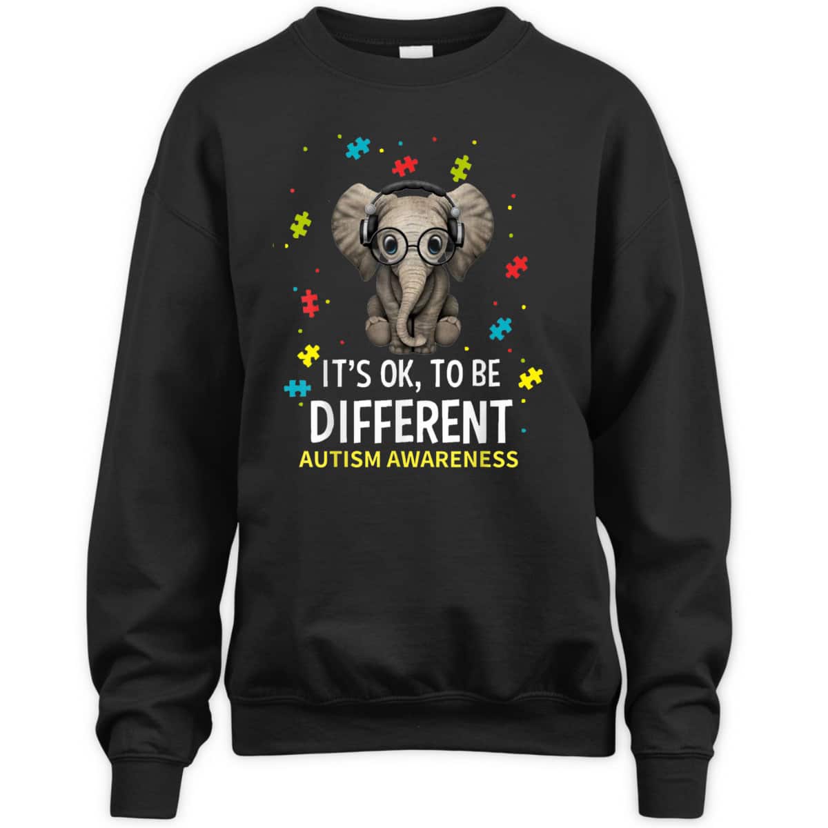 It's Ok To Be Different Autism Awareness Elephant T-Shirt It's Ok To Be Different Autism Awareness Elephant T-Shirt