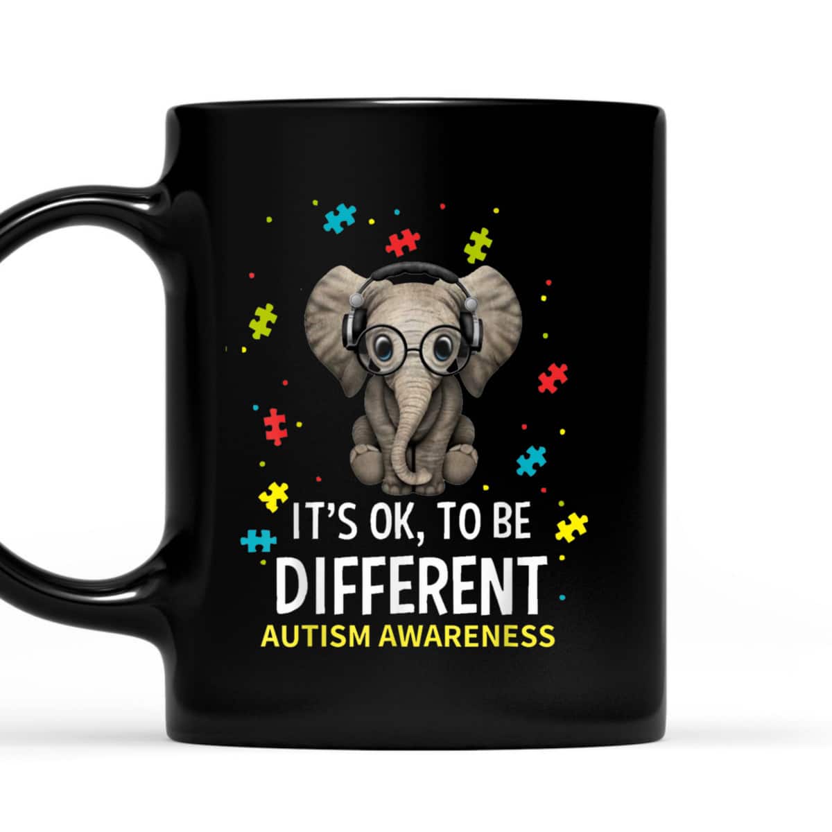 It's Ok To Be Different Autism Awareness Elephant T-Shirt It's Ok To Be Different Autism Awareness Elephant T-Shirt