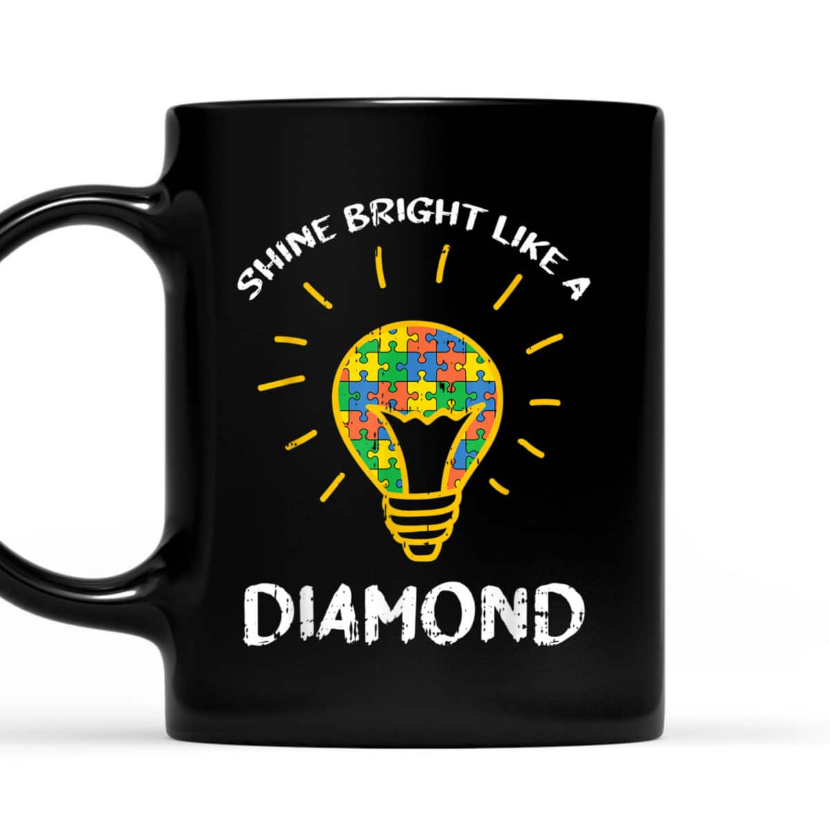 Shine Bright Autism Awareness Cool Puzzle Kids Mom Gifts T-Shirt