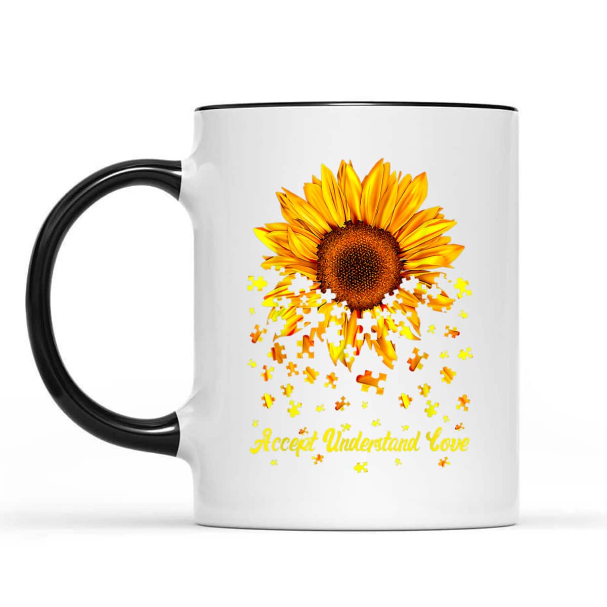 Accept Understand Love Sunflower Autism Awareness Funny T-Shirt Accept Understand Love Sunflower Autism Awareness Funny T-Shirt