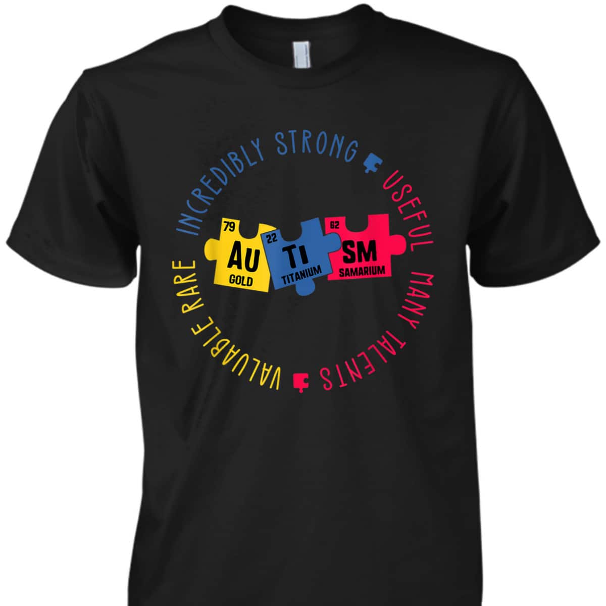 Autism Awareness Periodic Table Elements T-Shirt Autism Awareness Periodic Table Elements T-Shirt