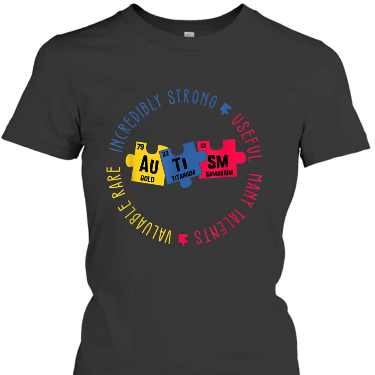 Autism Awareness Periodic Table Elements T-Shirt Autism Awareness Periodic Table Elements T-Shirt
