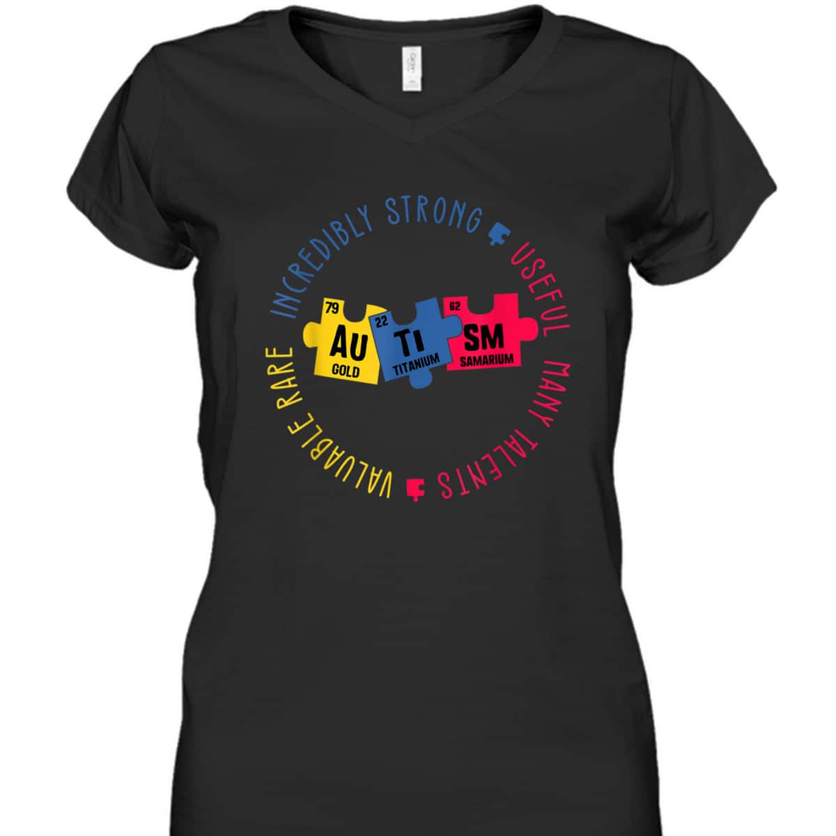 Autism Awareness Periodic Table Elements T-Shirt