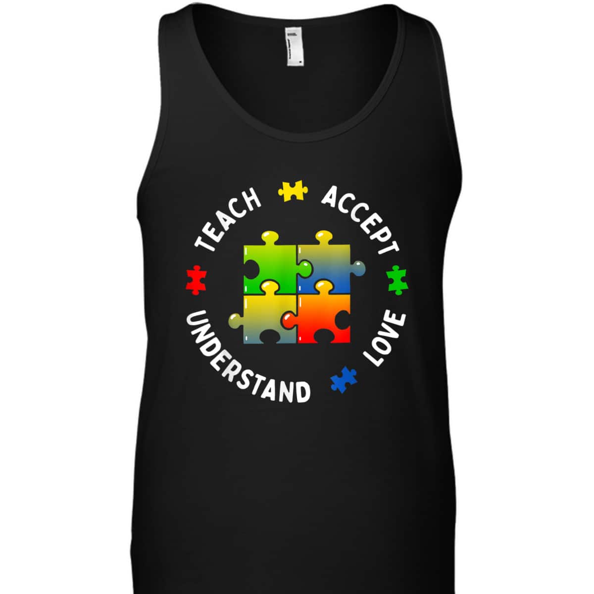 Autism Awareness Teacher Teach Accept Understand Love T-Shirt