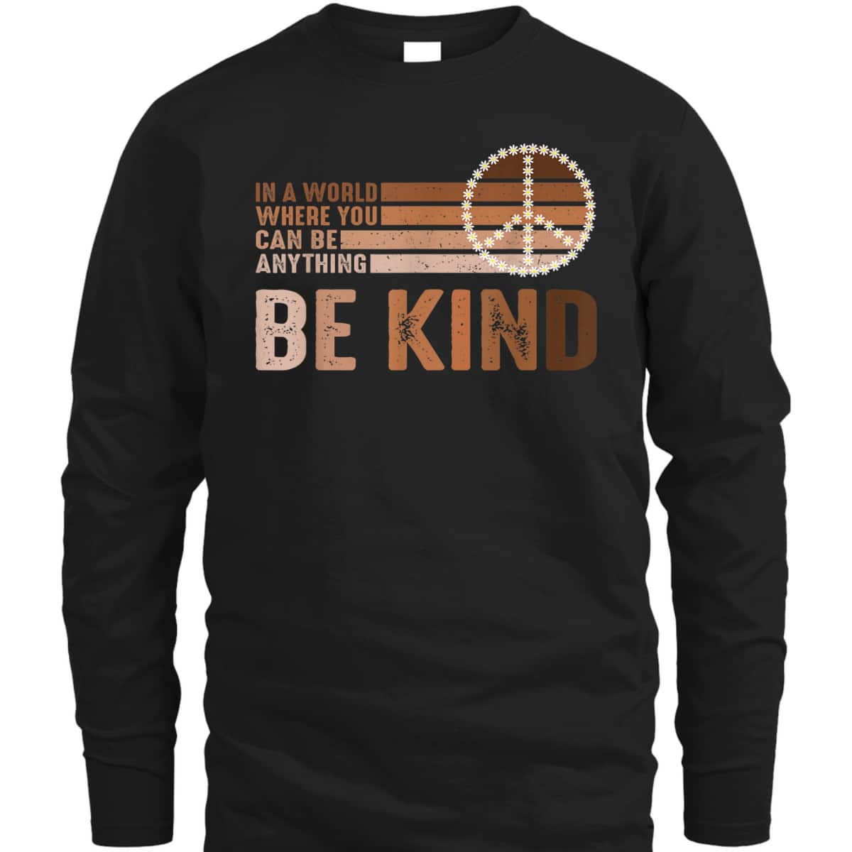 In A World Where You Can Be Anything Be Kind Melanin Autism T-Shirt