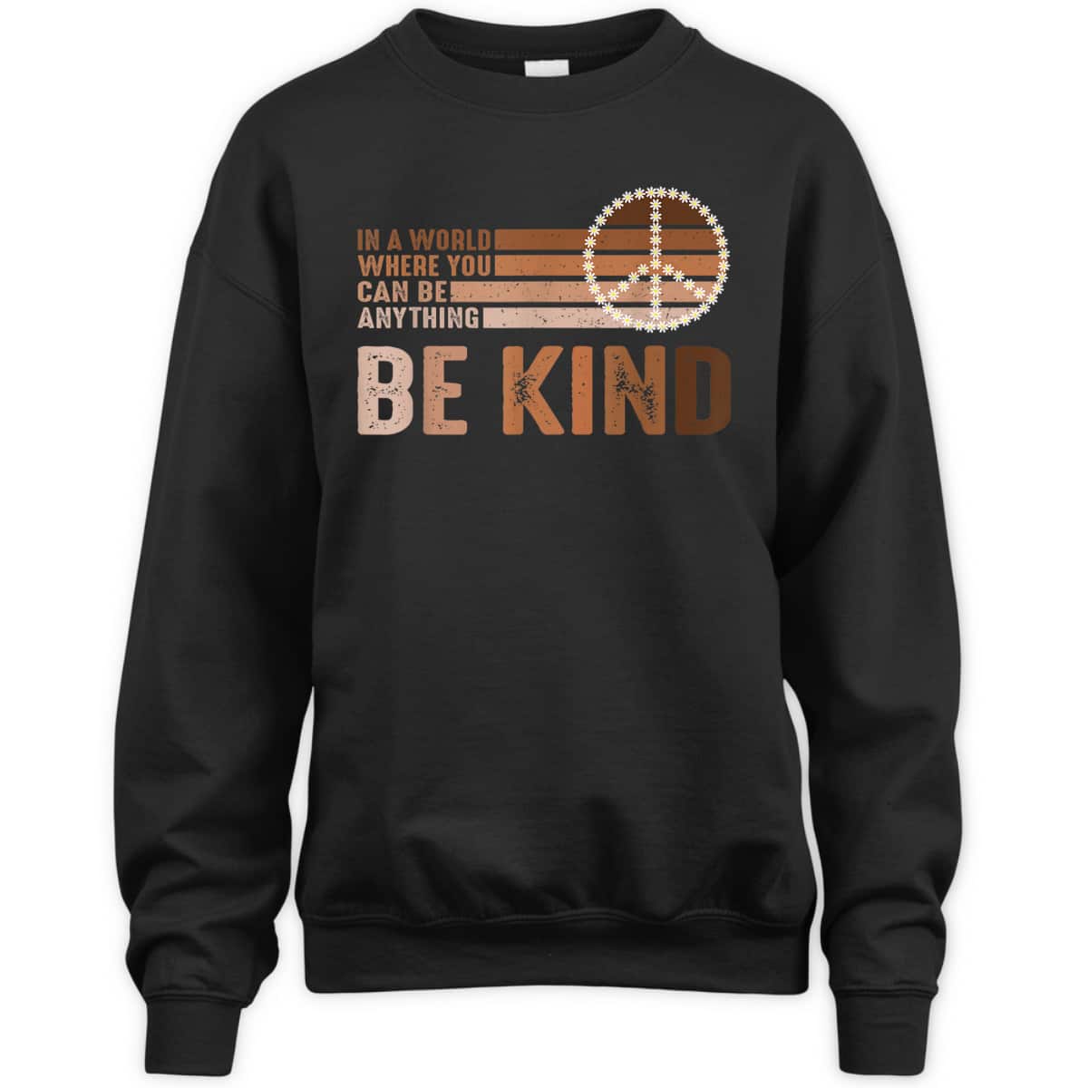 In A World Where You Can Be Anything Be Kind Melanin Autism T-Shirt