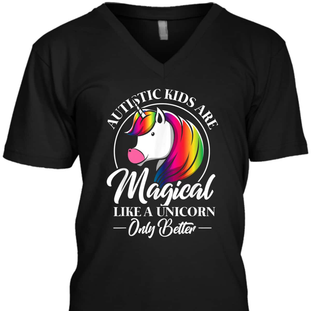 Autistic Kids Magical Unicorn Cool Autism Awareness Gift T-Shirt