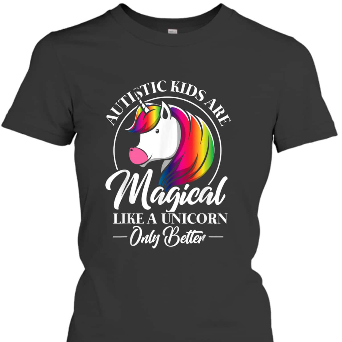 Autistic Kids Magical Unicorn Cool Autism Awareness Gift T-Shirt