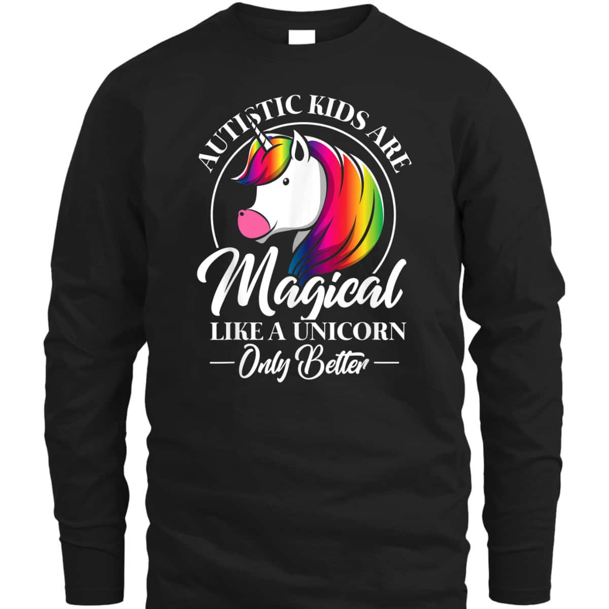 Autistic Kids Magical Unicorn Cool Autism Awareness Gift T-Shirt