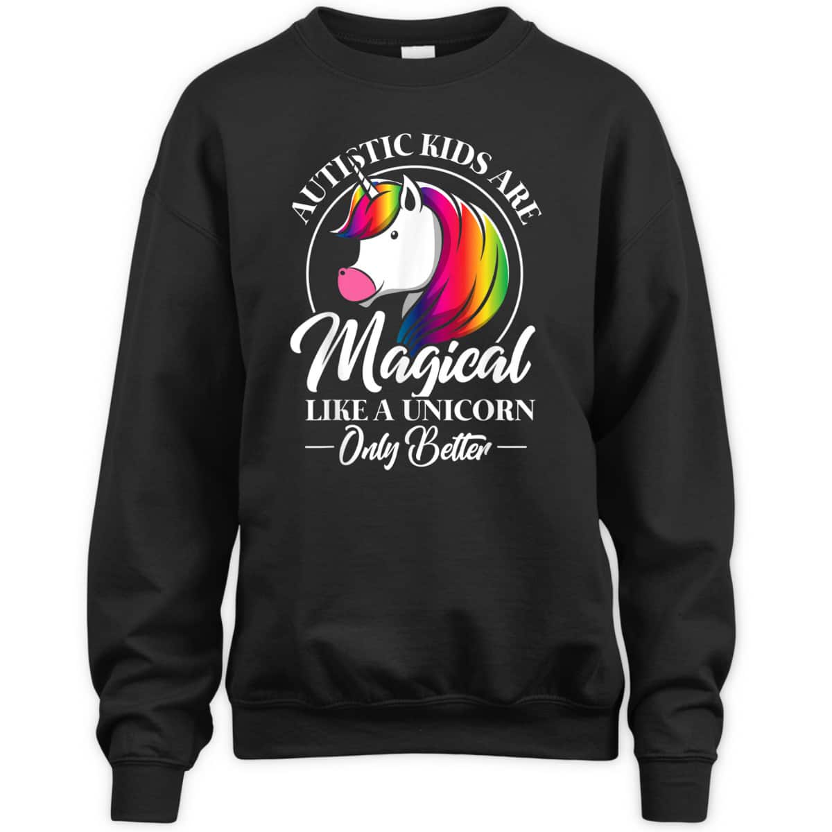 Autistic Kids Magical Unicorn Cool Autism Awareness Gift T-Shirt