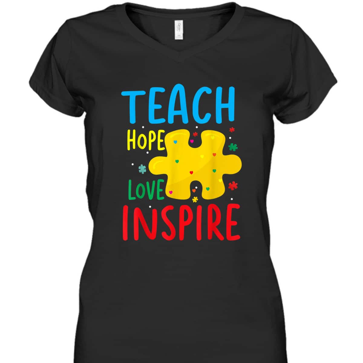 Teach Hope Love Inspire Teacher Classroom T-Shirt