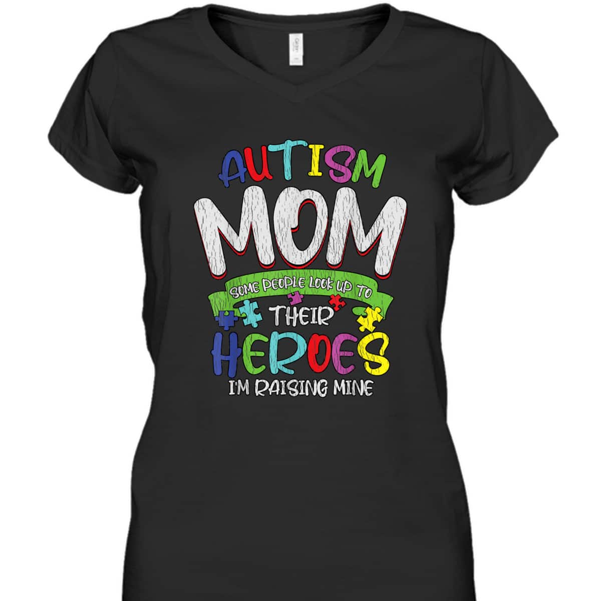 Autism Mom Mother Heroes Autistic Kids Autism Awareness T-Shirt