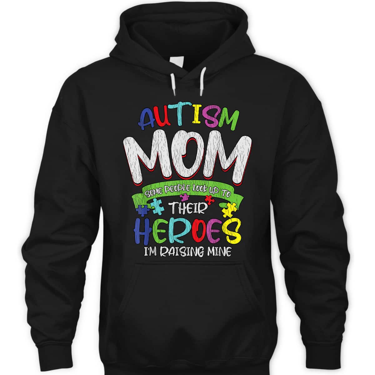 Autism Mom Mother Heroes Autistic Kids Autism Awareness T-Shirt