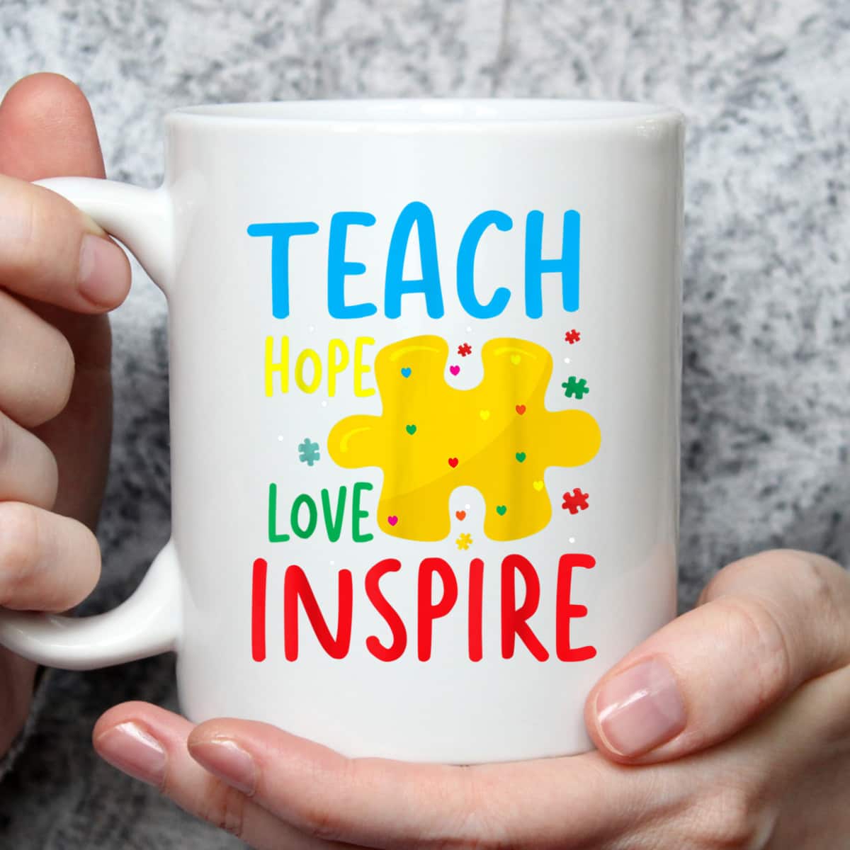 Teach Hope Love Inspire Teacher Classroom T-Shirt