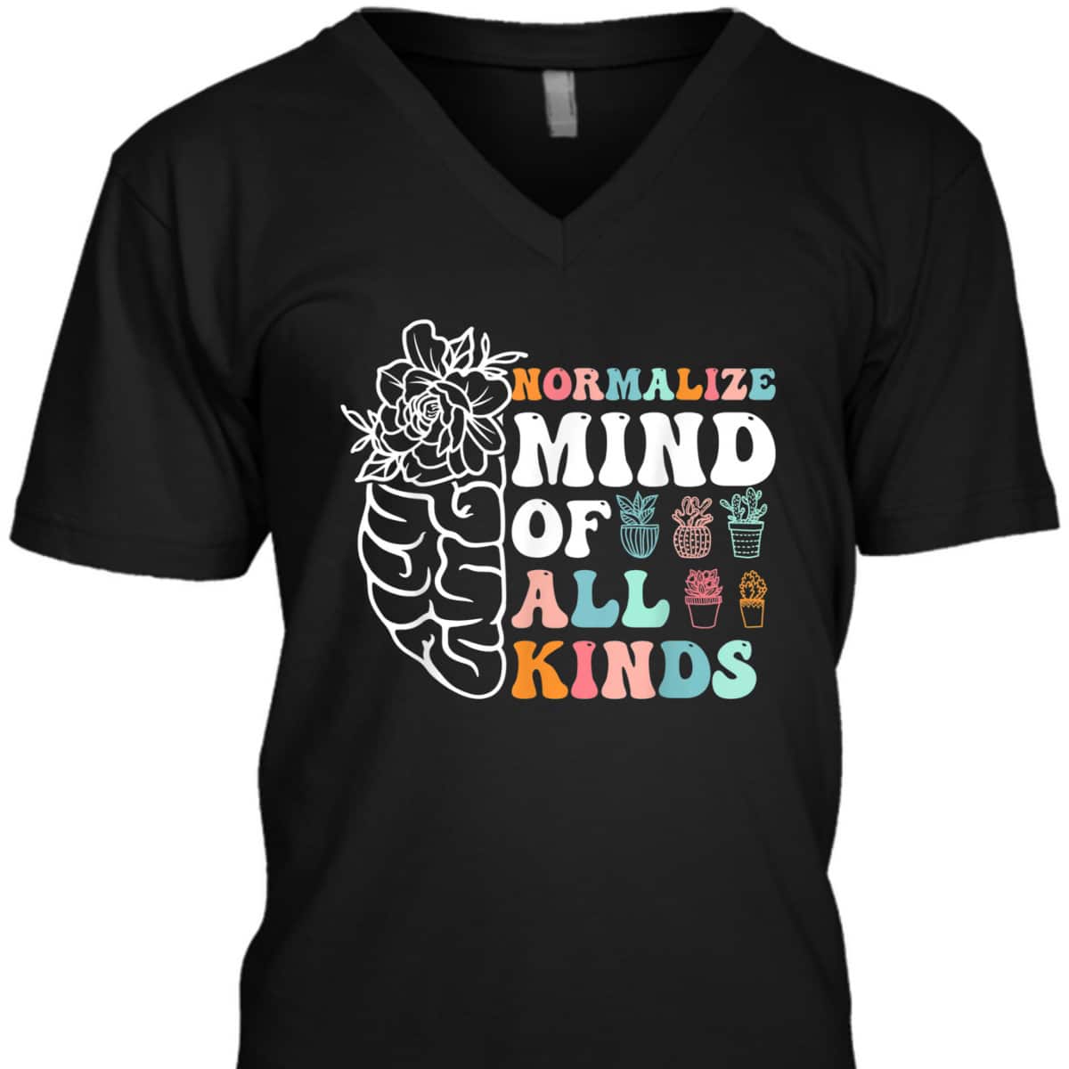 Retro Normalize Mind Of All Kinds Autism Awareness T-Shirt
