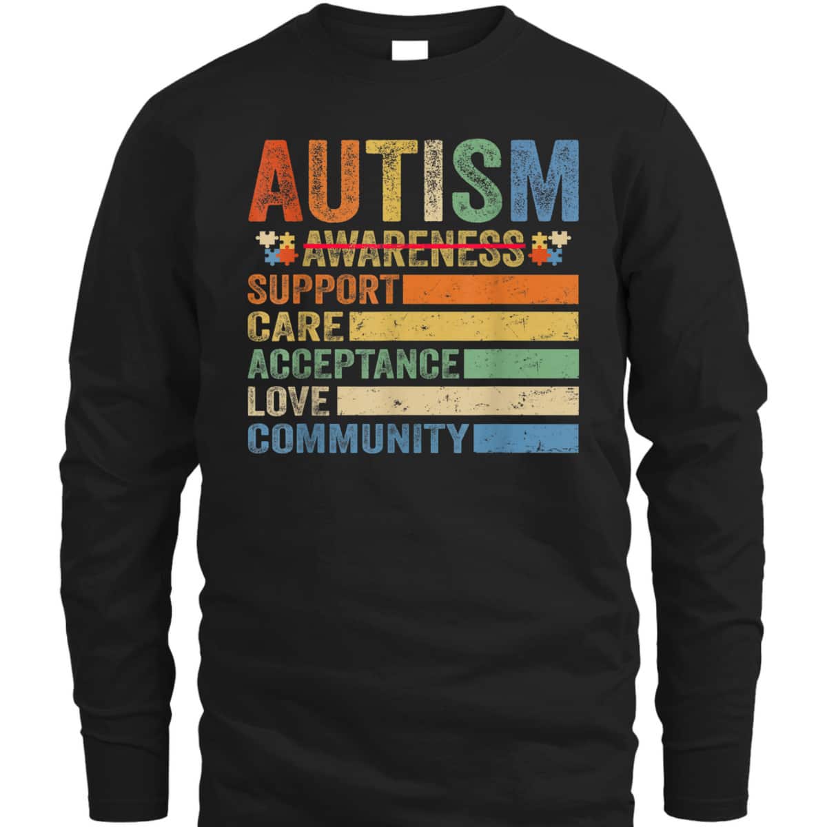 Autism Awareness Support Care Acceptance Mom Dad T-Shirt Autism Awareness Support Care Acceptance Mom Dad T-Shirt