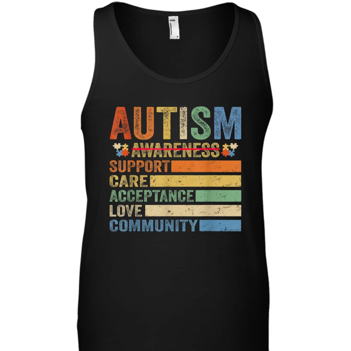 Autism Awareness Support Care Acceptance Mom Dad T-Shirt Autism Awareness Support Care Acceptance Mom Dad T-Shirt