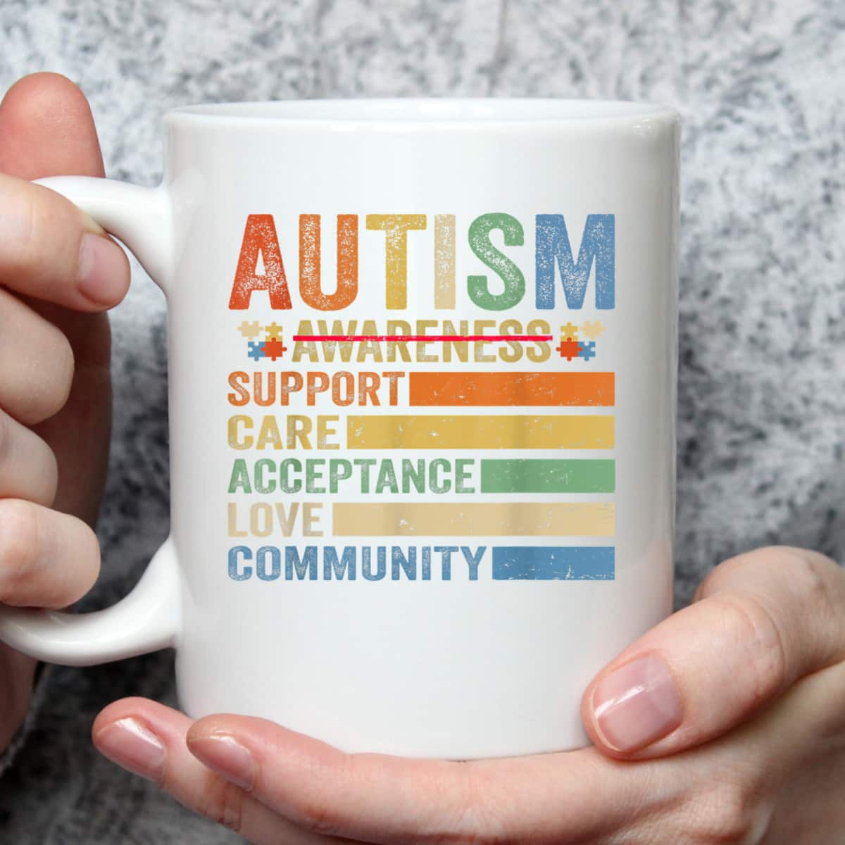 Autism Awareness Support Care Acceptance Mom Dad T-Shirt Autism Awareness Support Care Acceptance Mom Dad T-Shirt