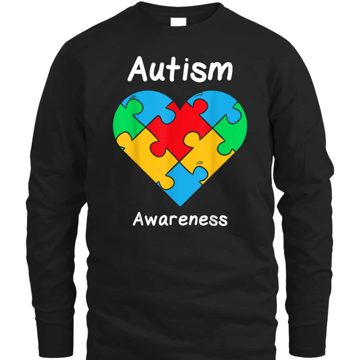 Autistic Heart Puzzle Piece Love Cool Autism Awareness Gift T-Shirt Autistic Heart Puzzle Piece Love Cool Autism Awareness Gift T-Shirt