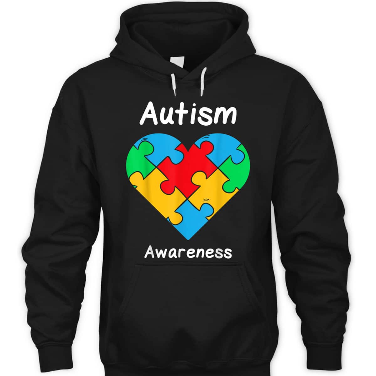 Autistic Heart Puzzle Piece Love Cool Autism Awareness Gift T-Shirt