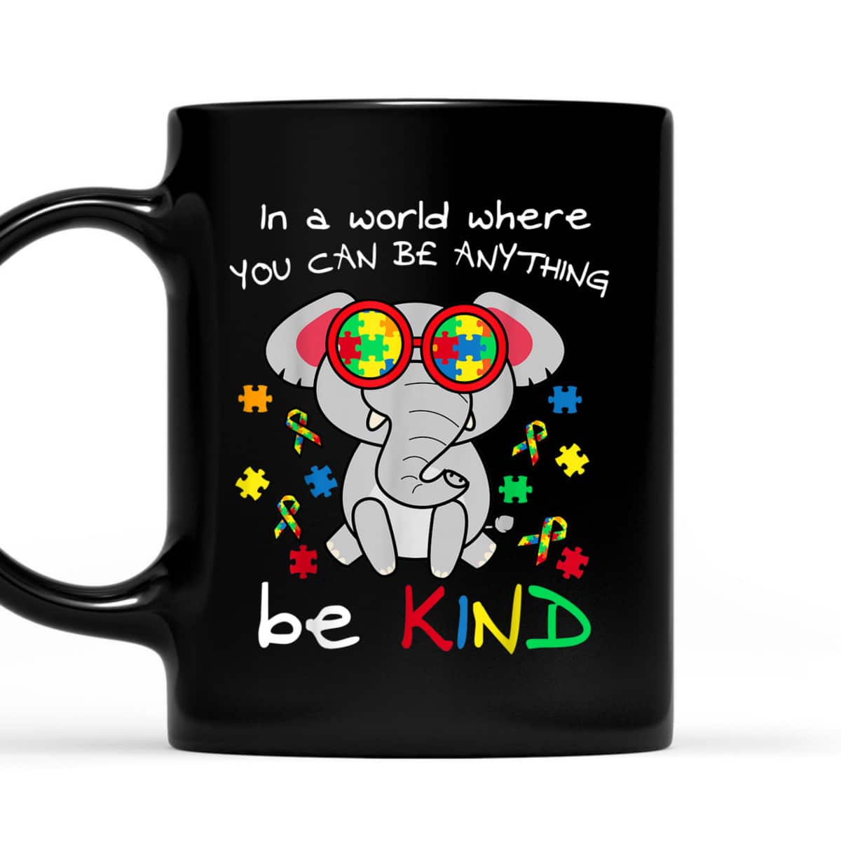 Be Kind Elephant Puzzle Inspirational Autism Awareness Gift T-Shirt Be Kind Elephant Puzzle Inspirational Autism Awareness Gift T-Shirt
