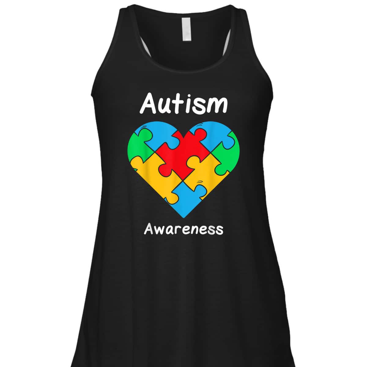 Autistic Heart Puzzle Piece Love Cool Autism Awareness Gift T-Shirt