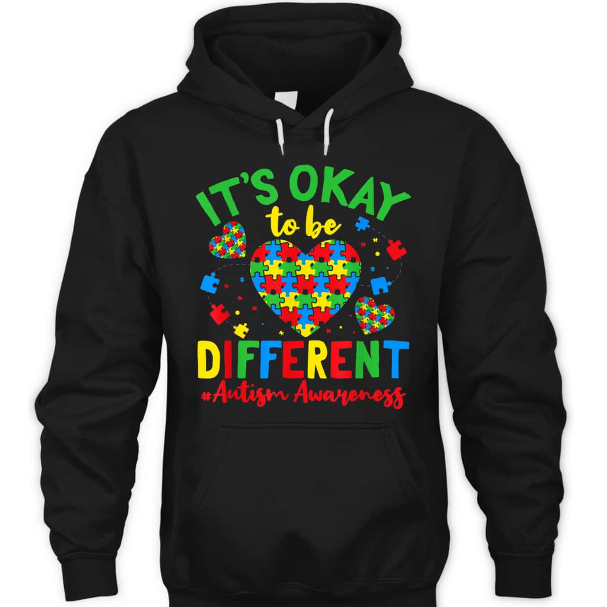 Autism Support It'S Okay To Be Different Autism Awareness T-Shirt