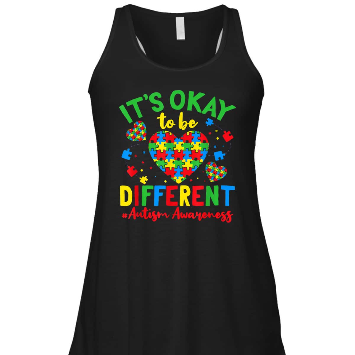 Autism Support It'S Okay To Be Different Autism Awareness T-Shirt