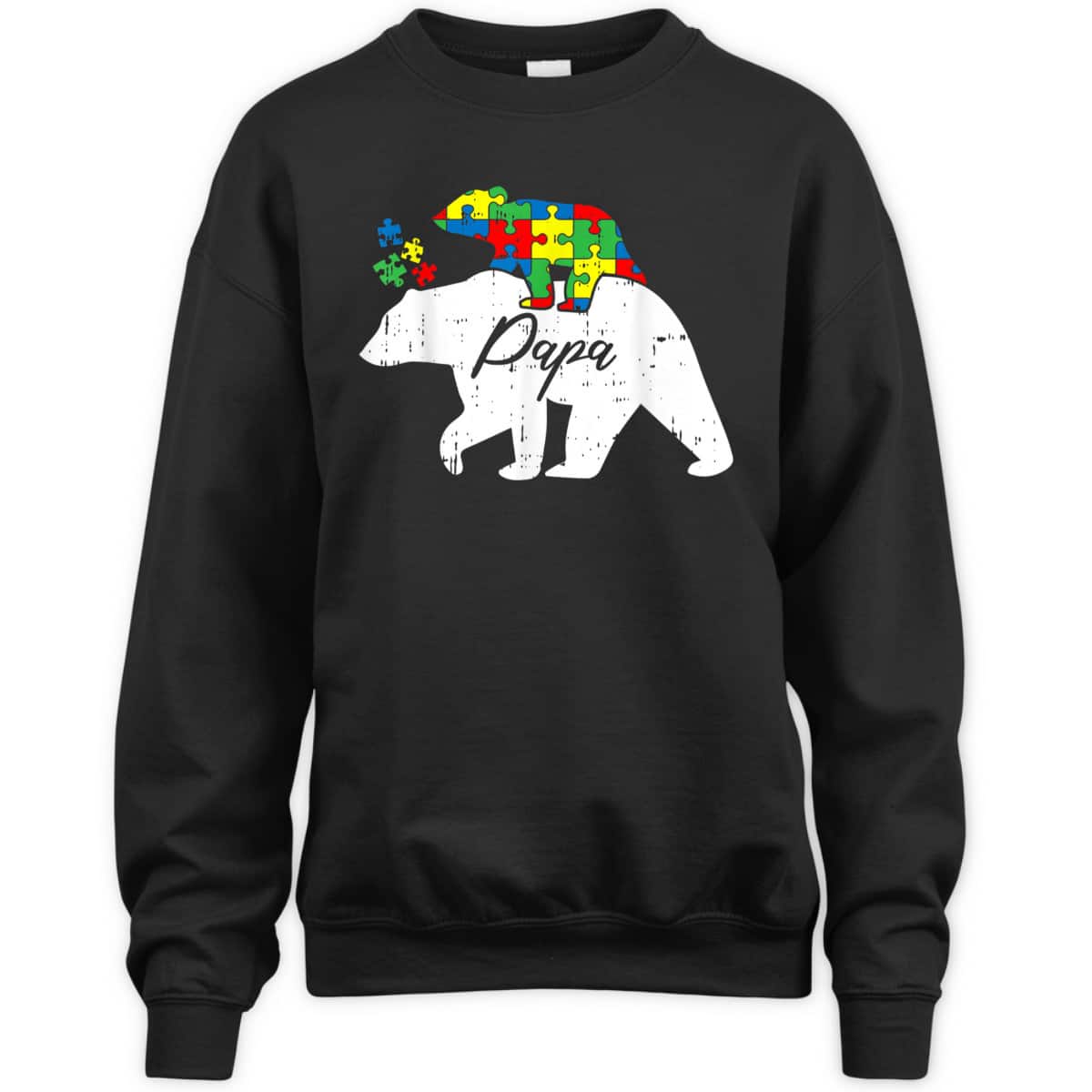 Mens Papa Bear Autism Awareness Cute Puzzle Piece Dad Father T-Shirt Mens Papa Bear Autism Awareness Cute Puzzle Piece Dad Father T-Shirt