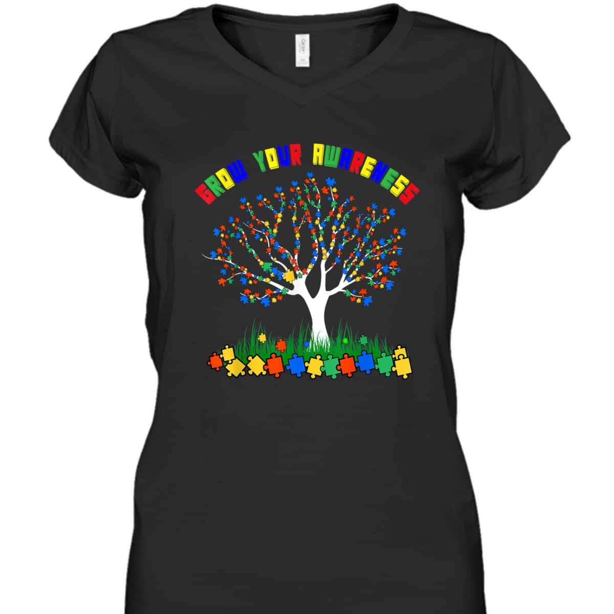 Autism Awareness Autism Tree For Autism Kids & T-Shirt