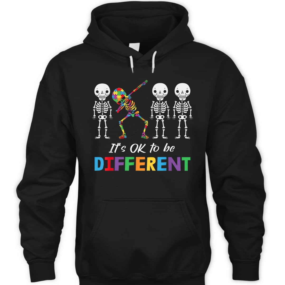 Autism Awareness Women Kid Its Ok To Be Different T-Shirt