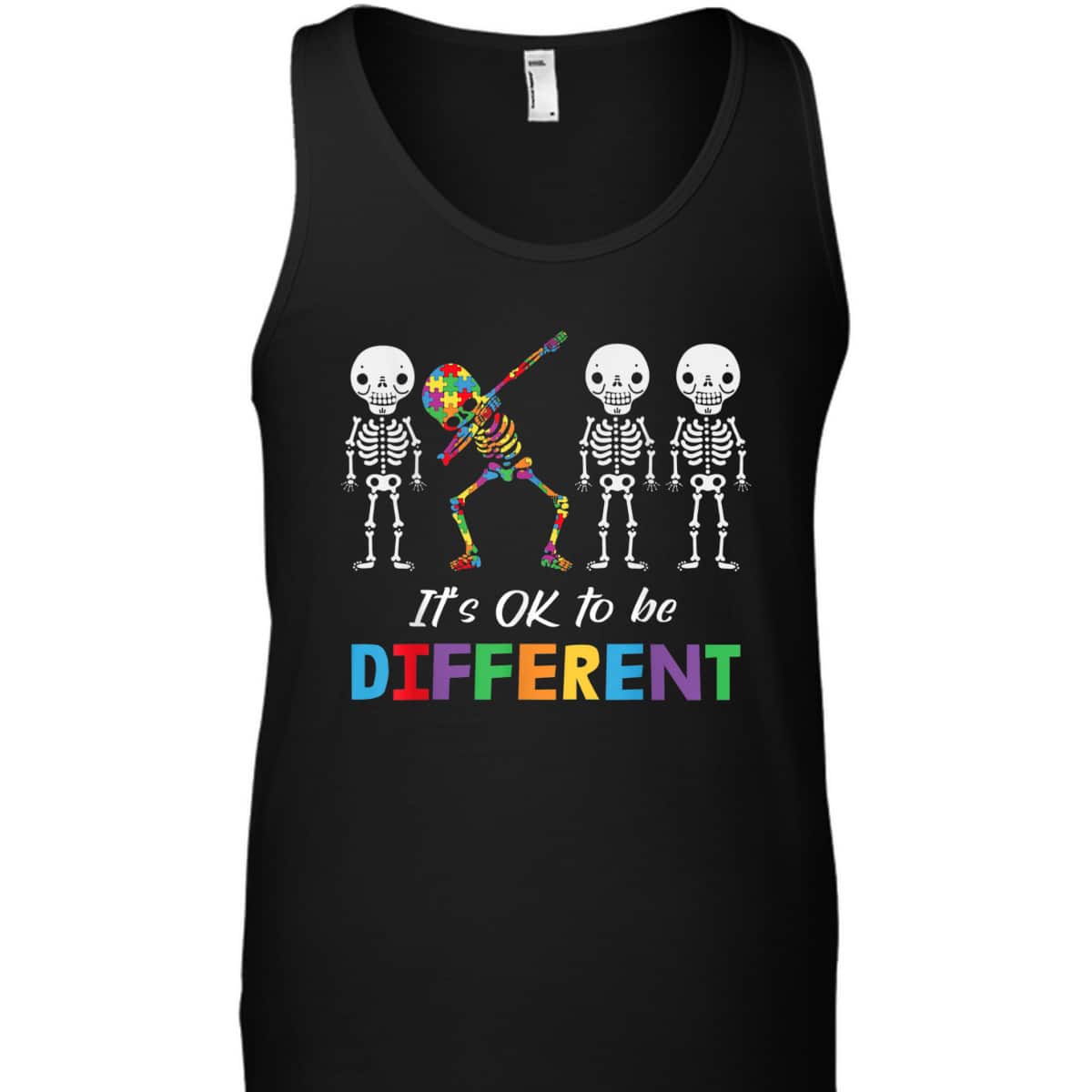 Autism Awareness Women Kid Its Ok To Be Different T-Shirt