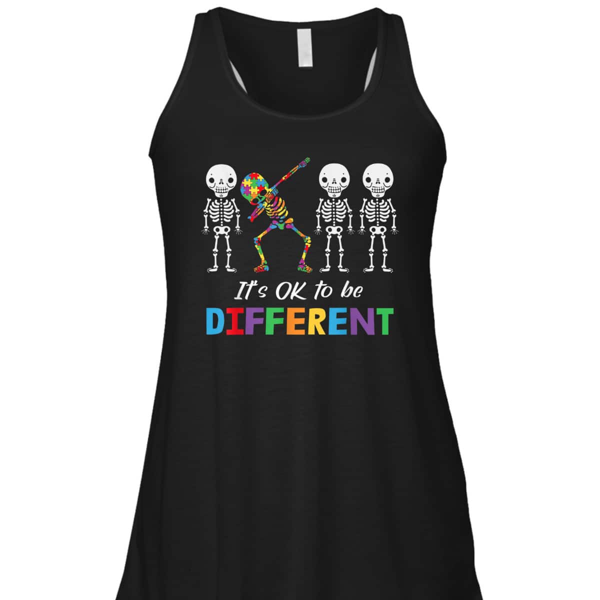 Autism Awareness Women Kid Its Ok To Be Different T-Shirt
