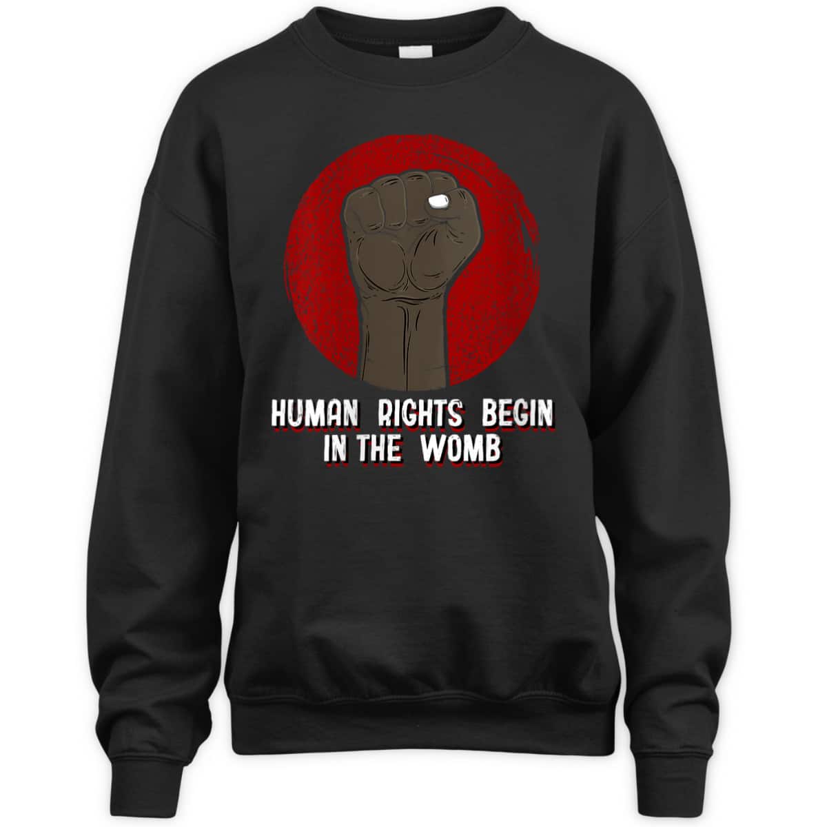 Womens Human Rights Begin In The Womb Freedom Sayings Equal Rights T-Shirt