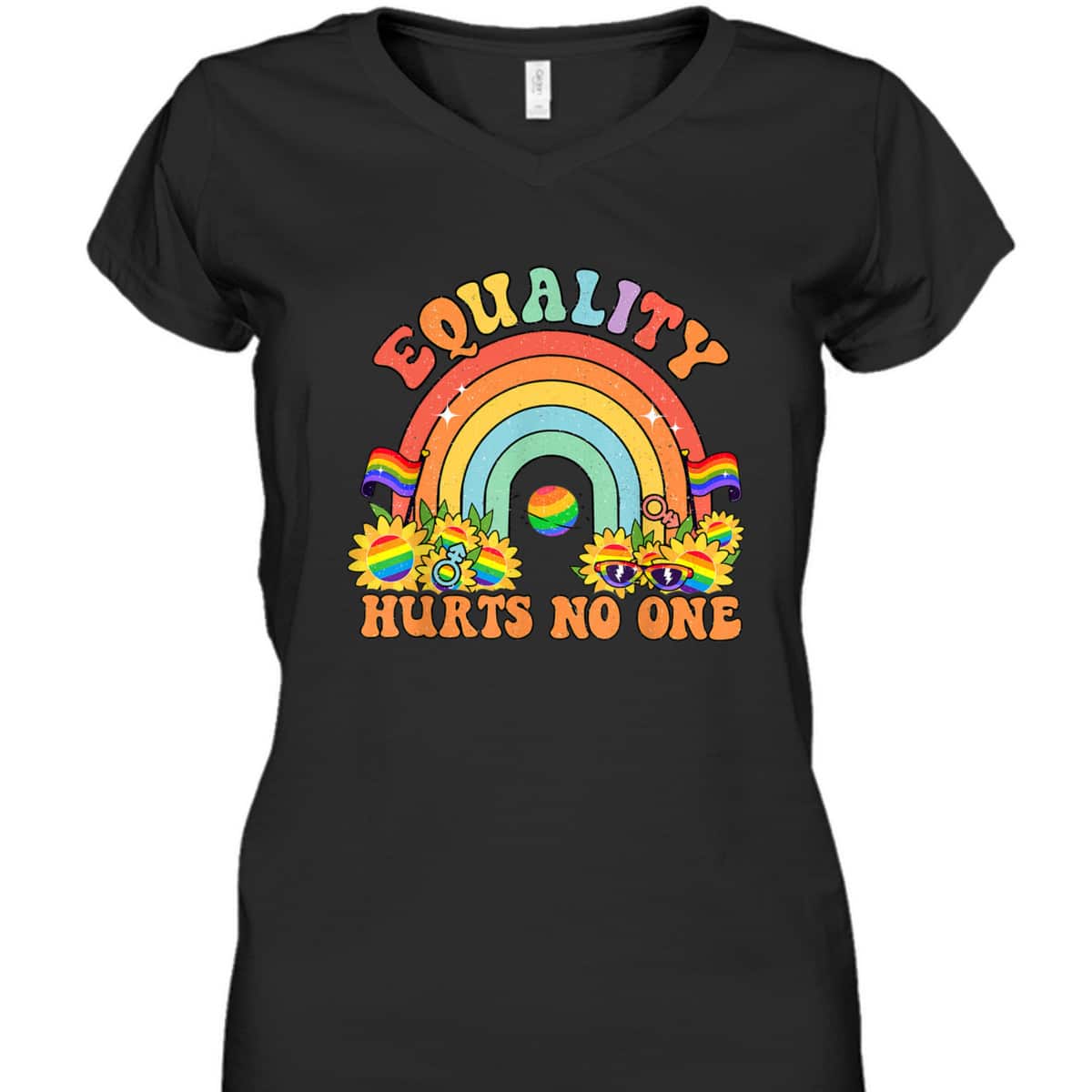 Equality Hurts No One Rainbow T-Shirt Equality Hurts No One Rainbow T-Shirt