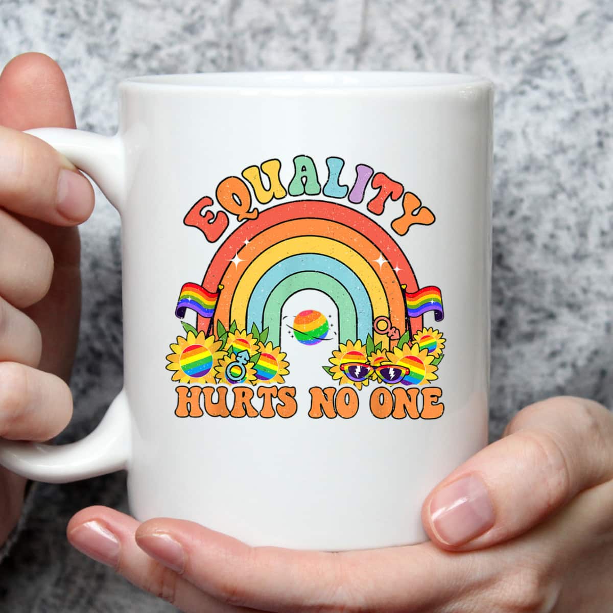 Equality Hurts No One Rainbow T-Shirt Equality Hurts No One Rainbow T-Shirt
