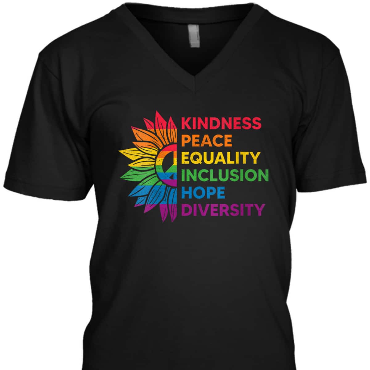 Womens Pride Month Kindness Peace Equality Inclusion Hope Diversity T-Shirt Womens Pride Month Kindness Peace Equality Inclusion Hope Diversity T-Shirt